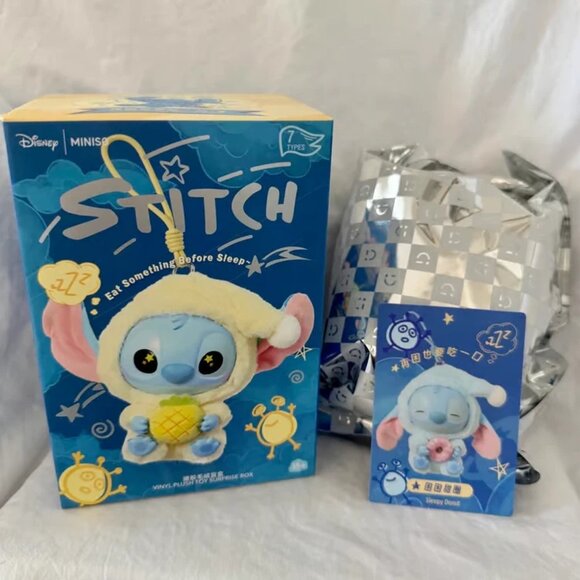 Miniso Stitch Eat Something Before You Sleep Plush Blind Box Sleepy Donut - Picture 2 of 2